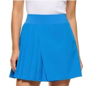 Lole Women’s Asymmetrical Pleated Skort Tennis Skirt Athletic Skort Blue XL Golf